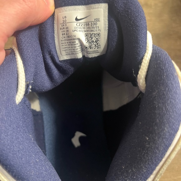 Nike Air Total Max Uptempo White/Navy Blue Size 10 US - Picture 5 of 6